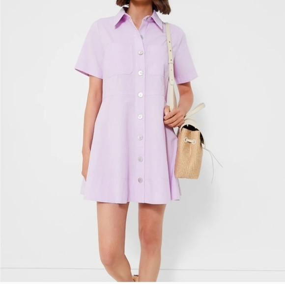 Tuckernuck Pomander Place Lilac Meryl Shirt Dress - NWT XXXL 3X - Picture 2 of 9